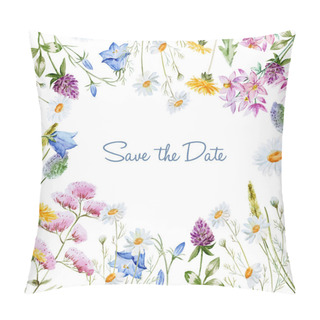 Personality  Watercolor Floral Frame Pillow Covers