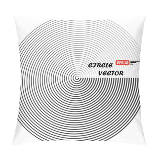 Personality  Abstract Composition. Minimalistic Fashion Backdrop Design. Black And White Swirl Figure Icon. Monochrome Font Texture. Creative Banner. Circle Spire Connection Flyer Fiber. Linking Orb Lines. Vector. Pillow Covers