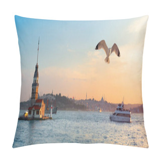 Personality  Maiden Tower In Sea Pillow Covers