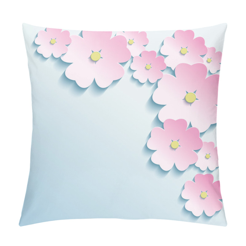Personality  Abstract background with 3d flowers pillow covers