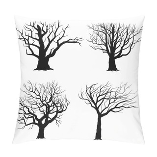 Personality  Tree Silhouettes Set Pillow Covers