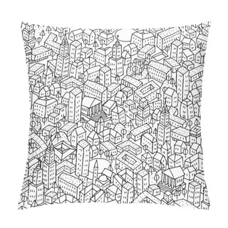 Personality  City Seamless Pattern Pillow Covers