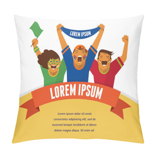 Personality  Group Of Sport Fans Pillow Covers
