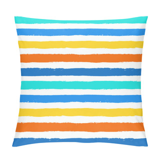 Personality  Vector Brush Strokes Colorful Seamless Pattern Pillow Covers