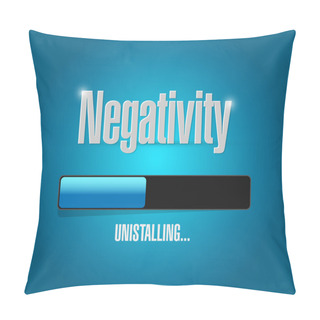 Personality  Uninstalling Negativity Illustration Design Pillow Covers