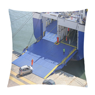 Personality  Boarding On A Ferry Boat Pillow Covers