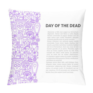 Personality  Day Of The Dead Line Pattern Concept Pillow Covers