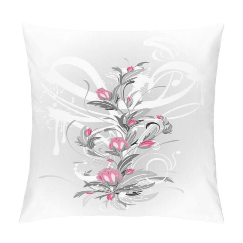 Personality  Grunge bouquet. pillow covers