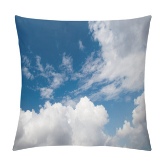 Personality  Blue Sky With White Clouds Pillow Covers