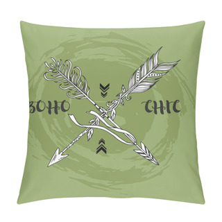 Personality  Crossed Ethnic Arrows Pillow Covers