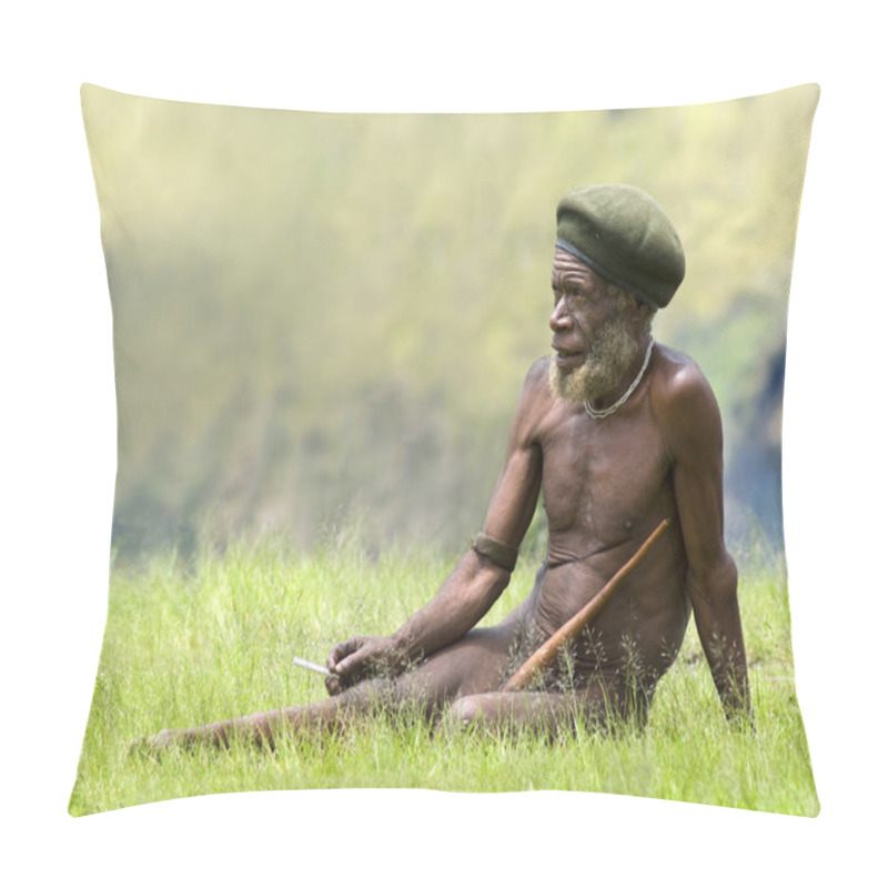 Personality  traditional papua man pillow covers