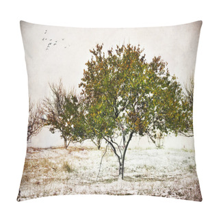 Personality   Tree. Depression And Melancholy Mood.  Pillow Covers