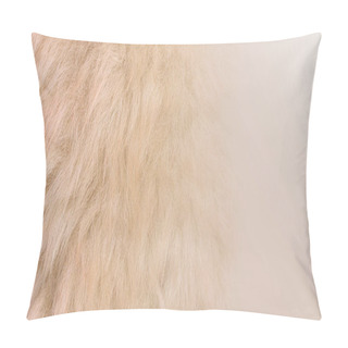 Personality  White Soft Wool Texture Background, Cotton Wool, Light Natural Sheep Wool, Close-up Texture Of White Fluffy Fur, Wool With Beige Tone, Fur With A Delicate Peach Tint Pillow Covers