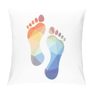 Personality  Footprints Pillow Covers