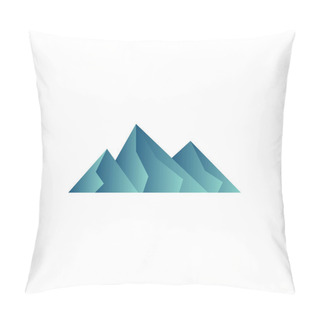 Personality  Mountain Icon Design Template Vector Graphic Illustration Pillow Covers