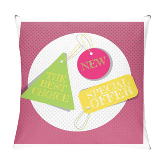 Personality  Labels Set, Vector Design Pillow Covers