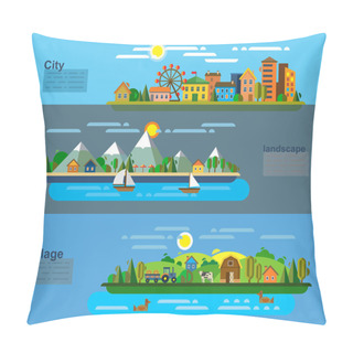 Personality  Landscape And Environment Pillow Covers