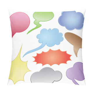 Personality  Dialog Clouds. Pillow Covers