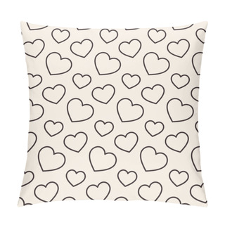 Personality  Hearts Stripped Geometric Seamless Pattern. Pillow Covers