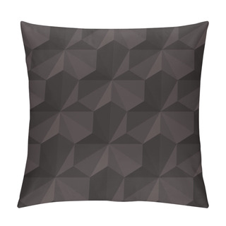 Personality  Vector Seamless White  Geometric Triangle Shaded Dimensional Pattern Abstract Background Pillow Covers