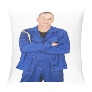 Personality  Repairman Holding His Wrench Pillow Covers