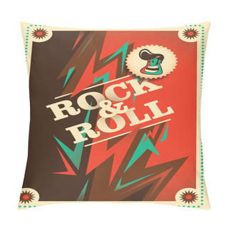 Personality  Illustrated Rock And Roll Poster. Pillow Covers
