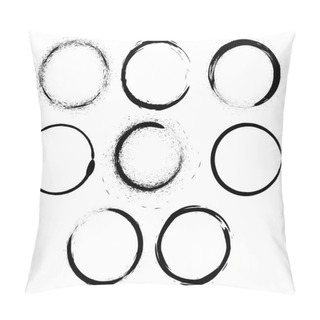 Personality  Grunge Circle Frames Pillow Covers