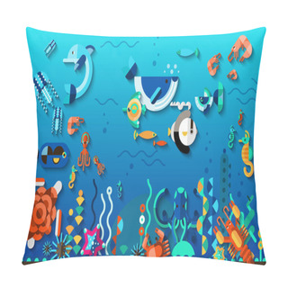 Personality  Underwater World Concept Pillow Covers