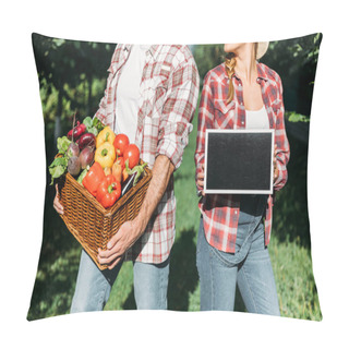 Personality  Farmers With Harvest And Chalkboard Pillow Covers