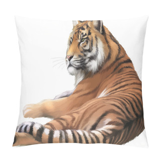 Personality  Adult Tiger Lying Pillow Covers