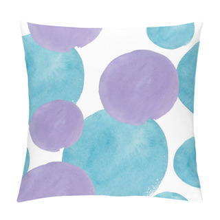 Personality  Colorful Texture Illustration Pattern In A Watercolor Style. Pillow Covers
