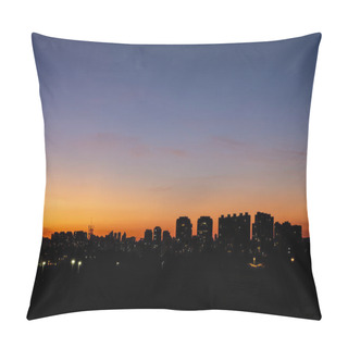 Personality  Sunset Square In The City Of So Paulo Brazil. Pillow Covers