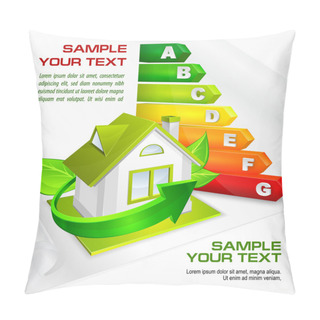 Personality  Energy Efficiency Rating & Text Pillow Covers