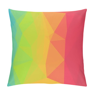 Personality  Colorful Background With Abstract Polygonal Texture Pillow Covers