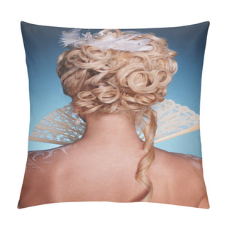 Personality  Beautiful Blonde Girl In Romantic Style Pillow Covers