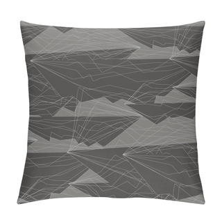 Personality  Broken Lines And Polygons Seamless Pattern Pillow Covers
