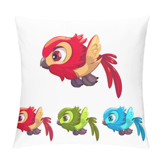 Personality  Cute Cartoon Little Flying Bird. Pillow Covers