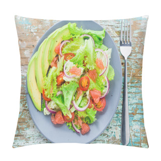 Personality  Avocado Salad On A Plate Pillow Covers