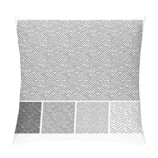Personality  Pattern Of Rough Hatching Grunge Texture Pillow Covers