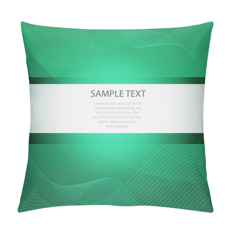 Personality  Abstract Vector Green Background Pillow Covers