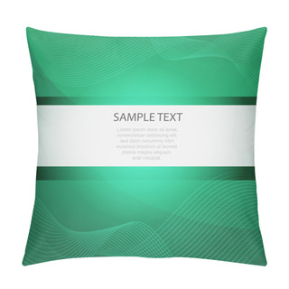 Personality  Abstract Vector Green Background Pillow Covers