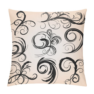 Personality  Calligraphic Design Elements. Vector Pillow Covers