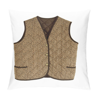 Personality  Padded Waistcoat With Button Pillow Covers