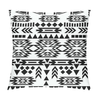 Personality  Seamless Black And White Navajo Pattern Pillow Covers