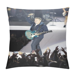 Personality  SANTIAGO DE COMPOSTELA, SPAIN - JULY 07: Alejandro Sanz Perform With His Band On July 07, 2019 In Santiago De Compostela, Spain. Pillow Covers