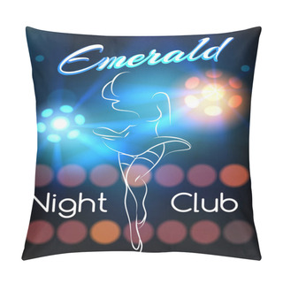Personality  Night Club Poster Template Pillow Covers