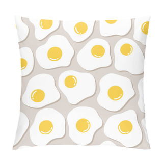 Personality  Vector Seamless Pattern With Scrambled Eggs Pillow Covers