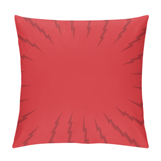 Personality  Red Thunder Background Pillow Covers
