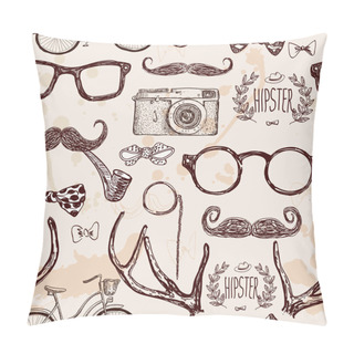 Personality  Vector Hipster Seamless Pattern Pillow Covers