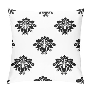 Personality  Floral Damask Arabesque Motifs Seamless Pattern Pillow Covers
